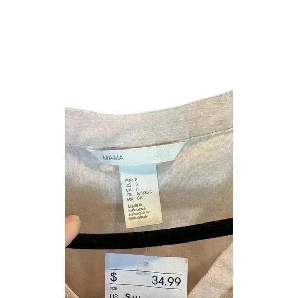 H&M Mama NWT Maternity Dress V-Neck Boho With Ruffle Detail. Size Small - Picture 5 of 10